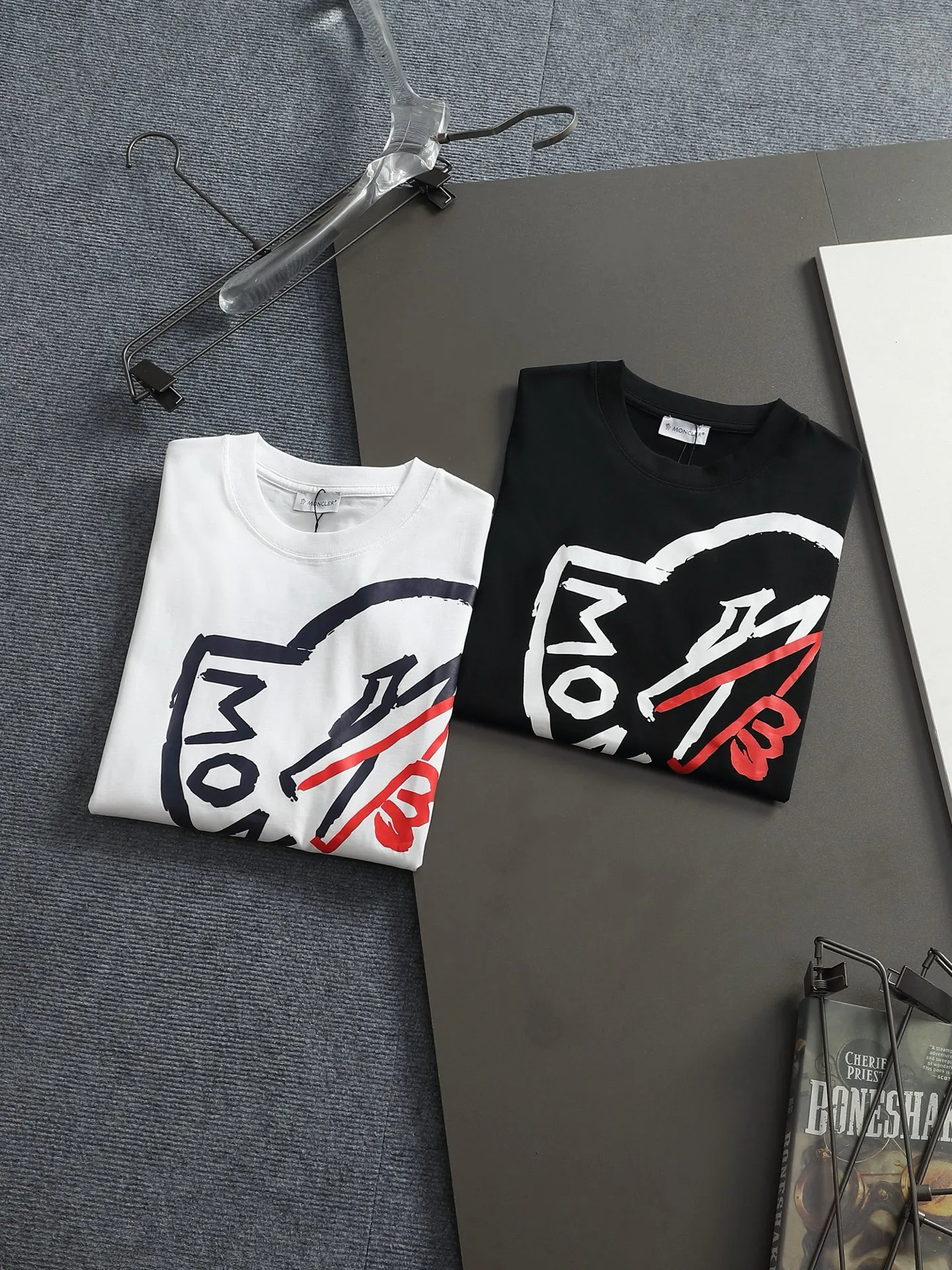 MONCLER/ 260 T 🪡 LOGO Quality Versatile Quality : Black.White. Size：XS-L